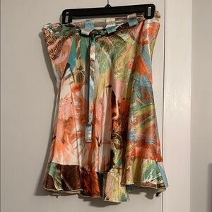 Roberto Cavalli Multicolor Skater Skirt